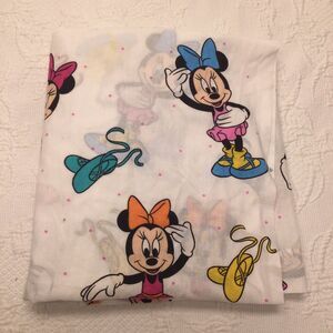 Dundee Disney Ballerina Minnie Mouse Crib Sheet Flat USA Baby Nursery Bedding